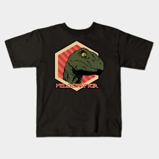 Velociraptor Futuristic Design Kids T-Shirt